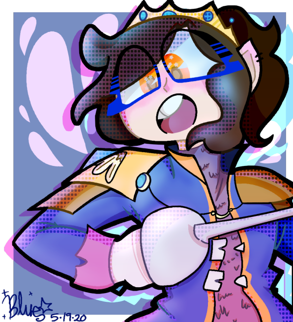 Blue's art
