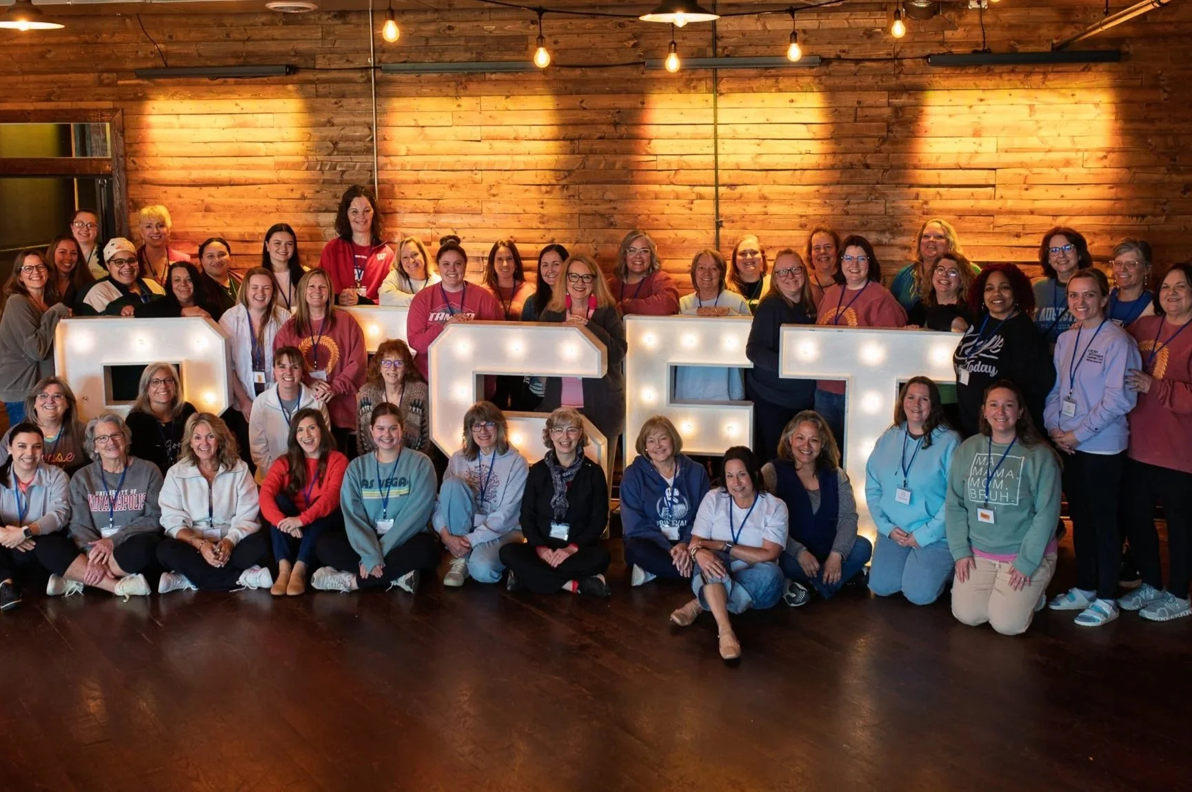 Healthcare professionals participating in the RESET experience.