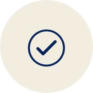 Check mark in circle icon
