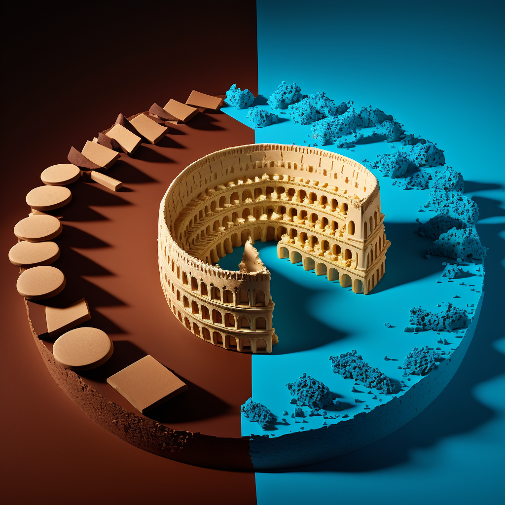 JojoFrank_isometric_angle_colosseum_made_of_chocolate_bars_and__d8b7788f-1724-4d86-887a-859ed81b30b8.png