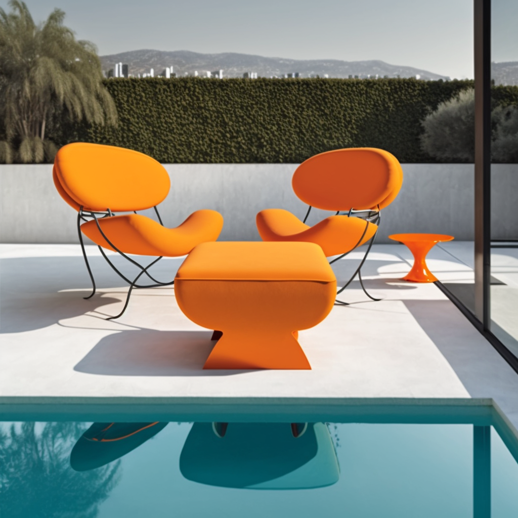 JojoFrank_modern_orange_chairs_next_to_a_swimming_pool_82d60c99-aa50-4384-8615-921cd0795c7e.png