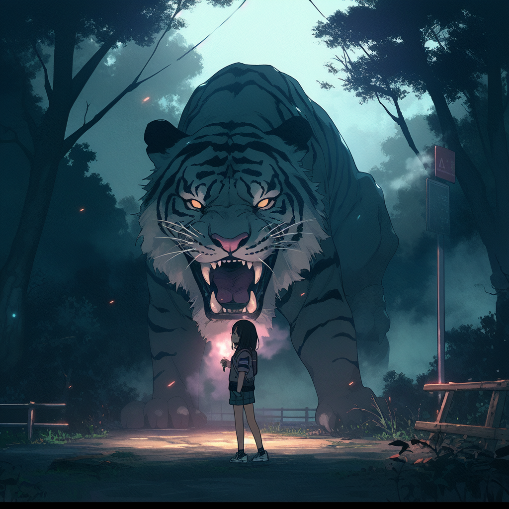 JojoFrank_a_twelve_year_old_girl_and_a_giant_tiger_made_of_smok_21133d26-1d64-4c7a-bd78-9a671c2236ee.PNG
