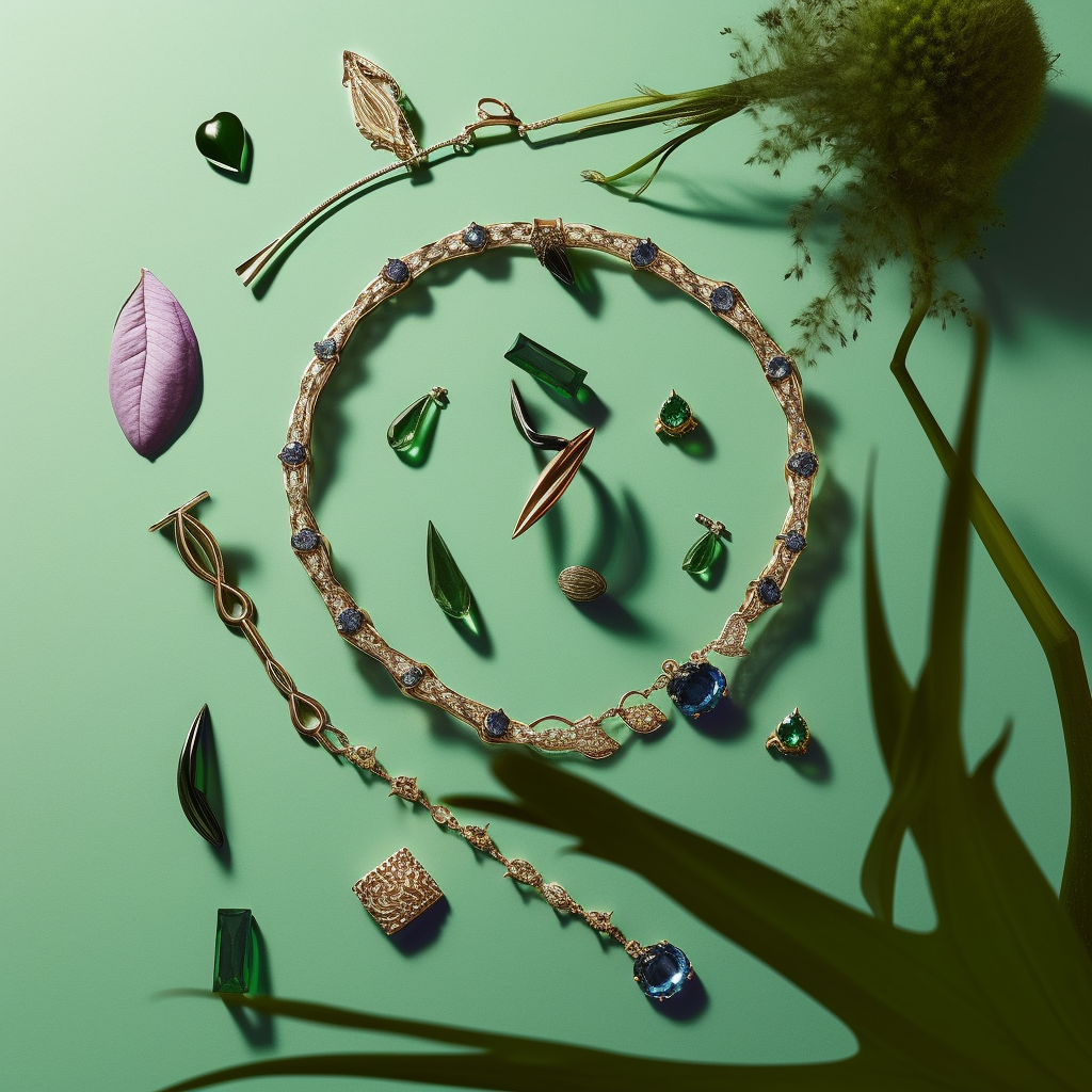 JojoFrank_aerial_view_jewelry_and_plants_on_a_solid_color_backg_046c5860-3463-456f-9e12-a3d1c3d7b81b.png