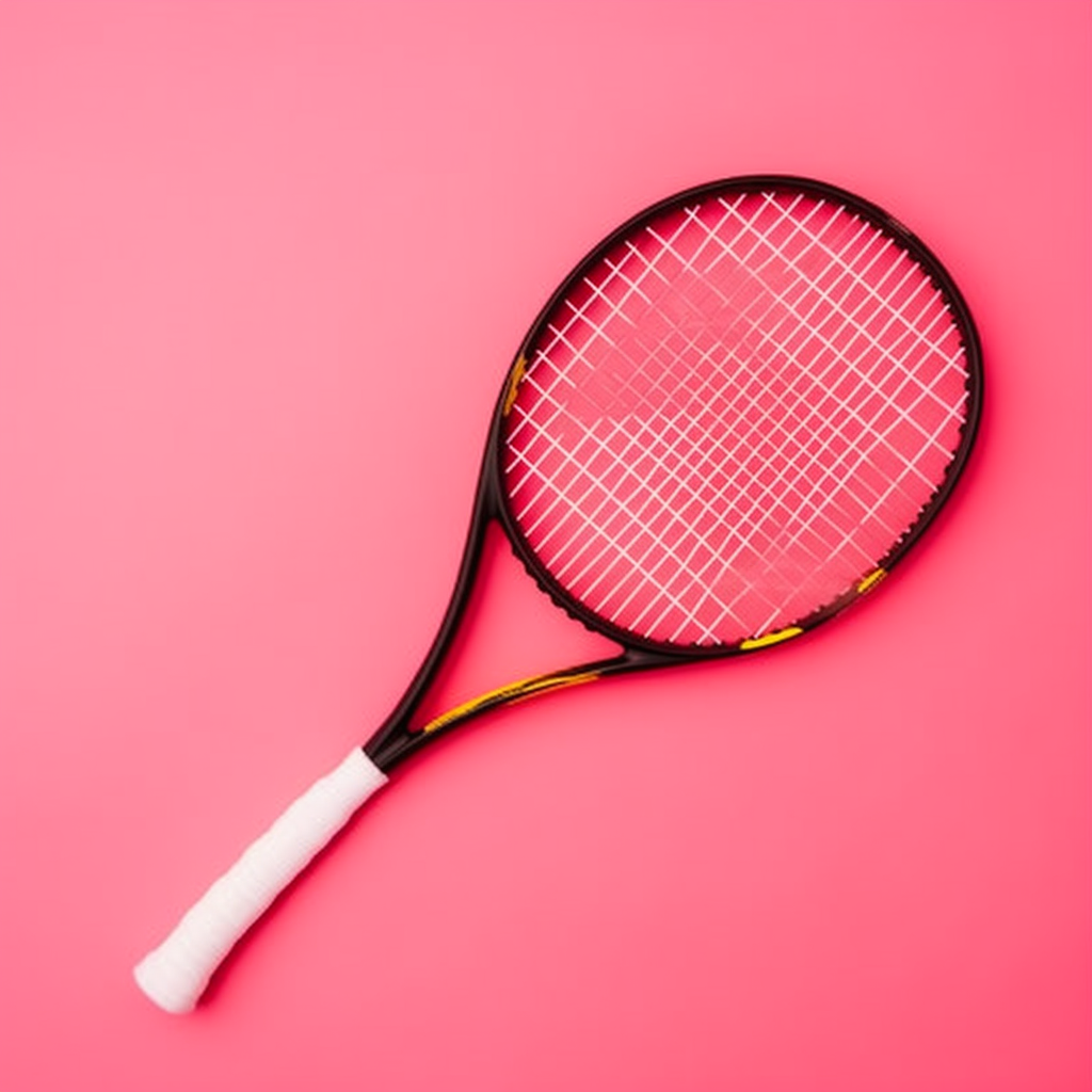 JojoFrank_tennis_racket_and_ball_on_pink_background_82a43a25-b8ac-4882-87f1-7d05cc521fb9.png
