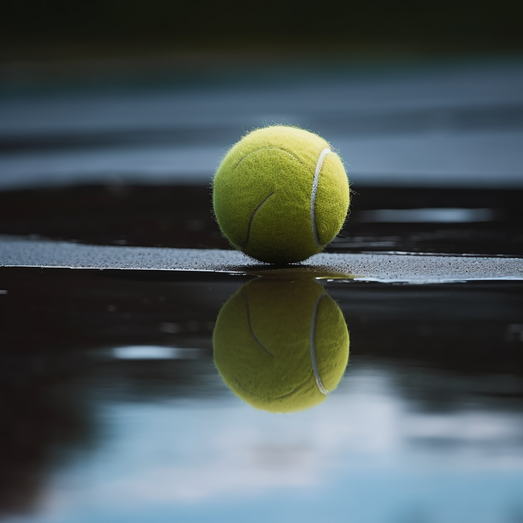 JojoFrank_tennis_ball_on_reflective_ground_5800dfa4-9228-4a92-8d49-dcec7e856c27.png
