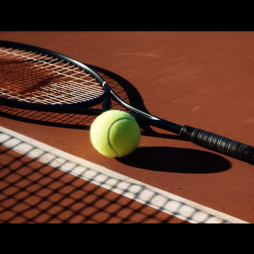 JojoFrank_tennis_racket_and_one_ball_white_line_sunlight_7c91dbec-011e-4b92-8f26-196cf41e0abb.png