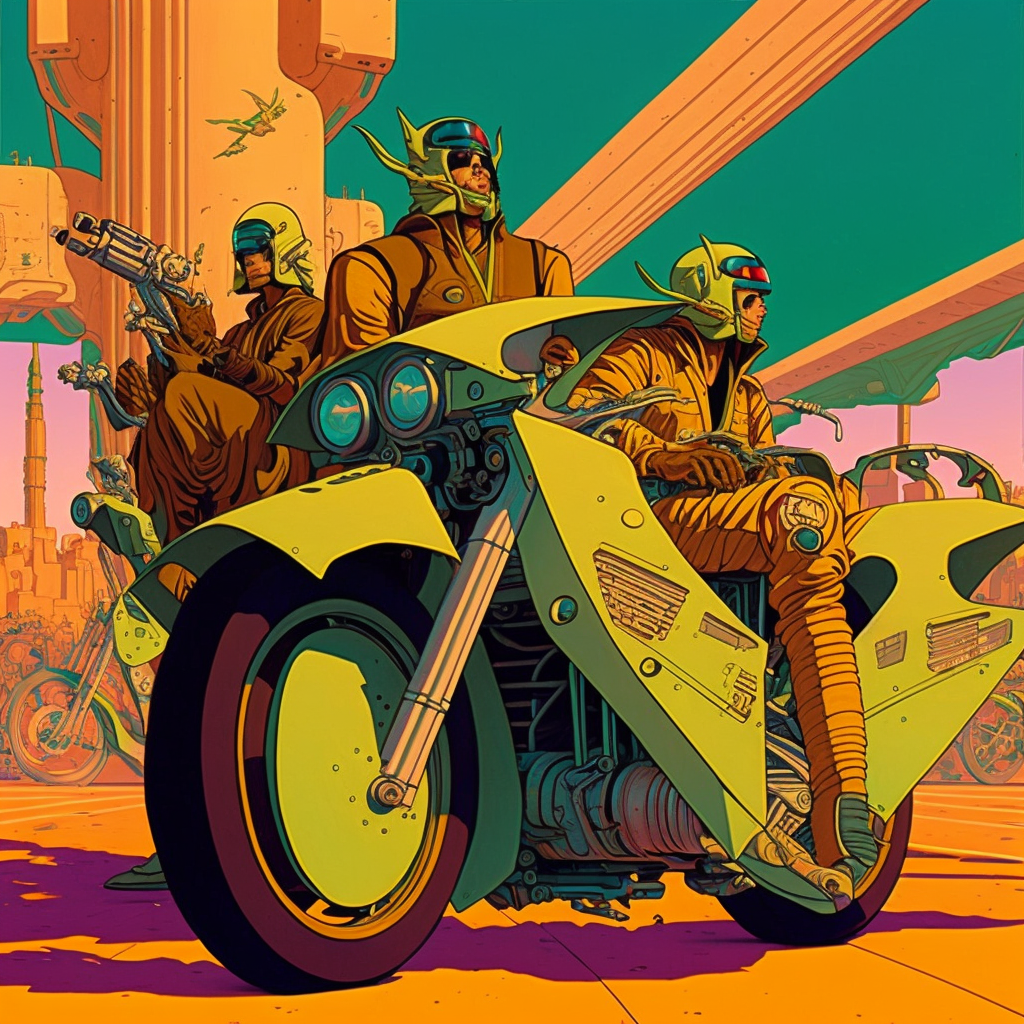 JojoFrank_futuristic_motorcycle_gang_in_the_style_of_Moebius_9fd21a3b-dd76-4fc2-8bba-5cf980ded189.PNG
