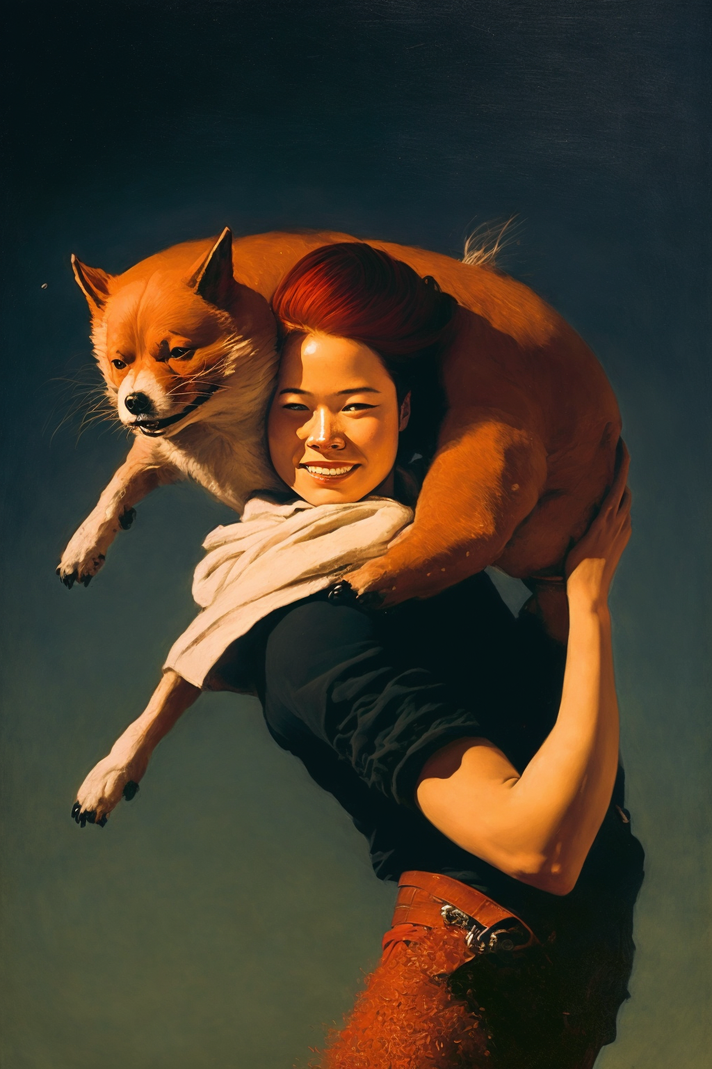 JojoFrank__woman_holding_a_shiba_inu_dog_79556efd-2c18-41f6-a64c-d733bb84fa3c.png