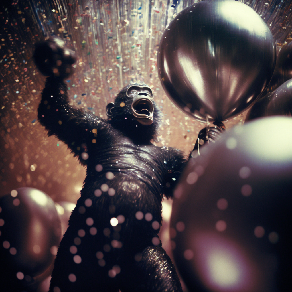 JojoFrank_photograph_studio_54_chimpanzee_dancing_balloons_glit_1c2d75ad-25ac-4aeb-a3b3-7233b4a6dd01.png
