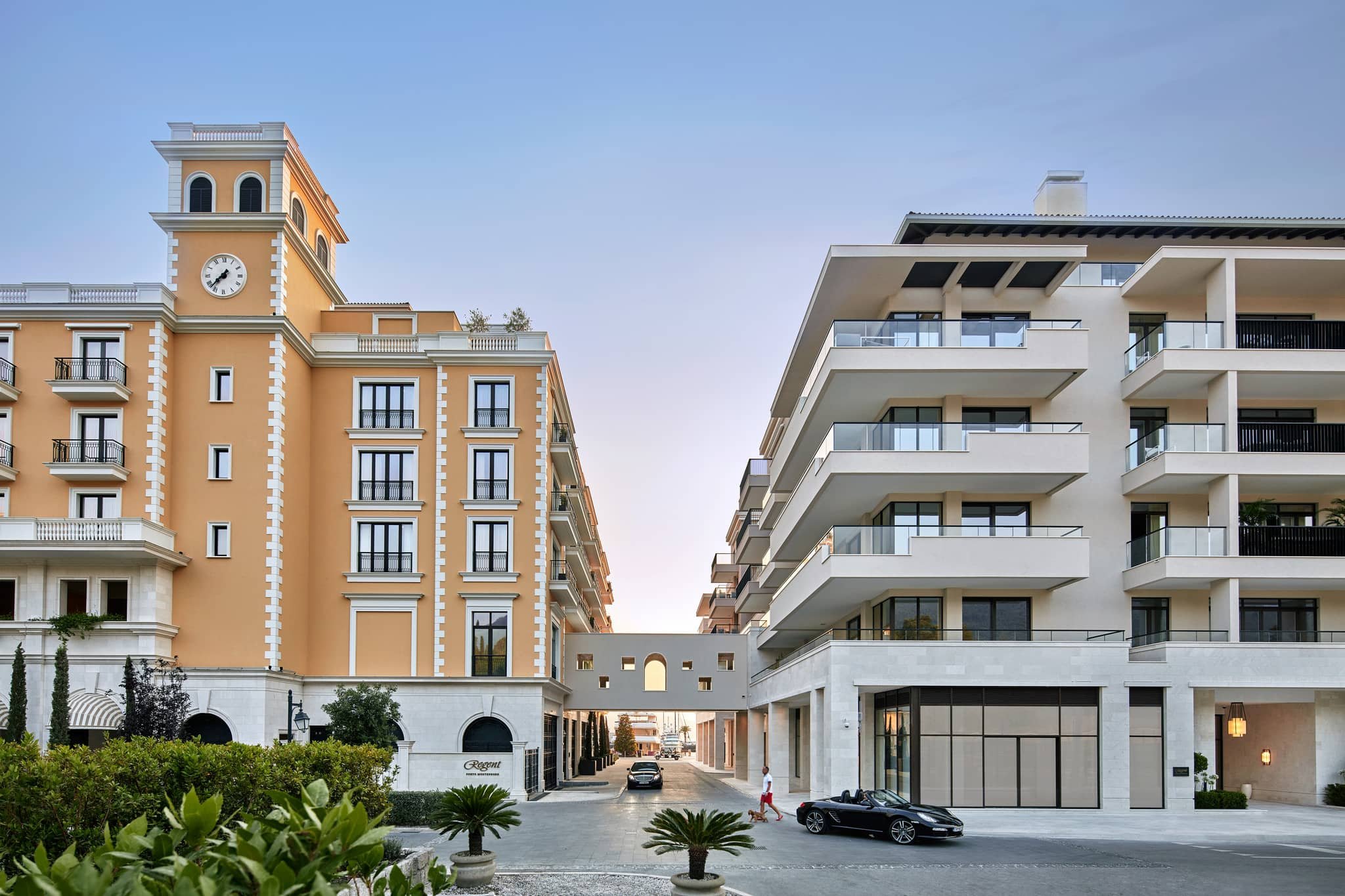 Porto Montenegro, Regent Hotel Residences, superyacht marina village development, waterfront destination