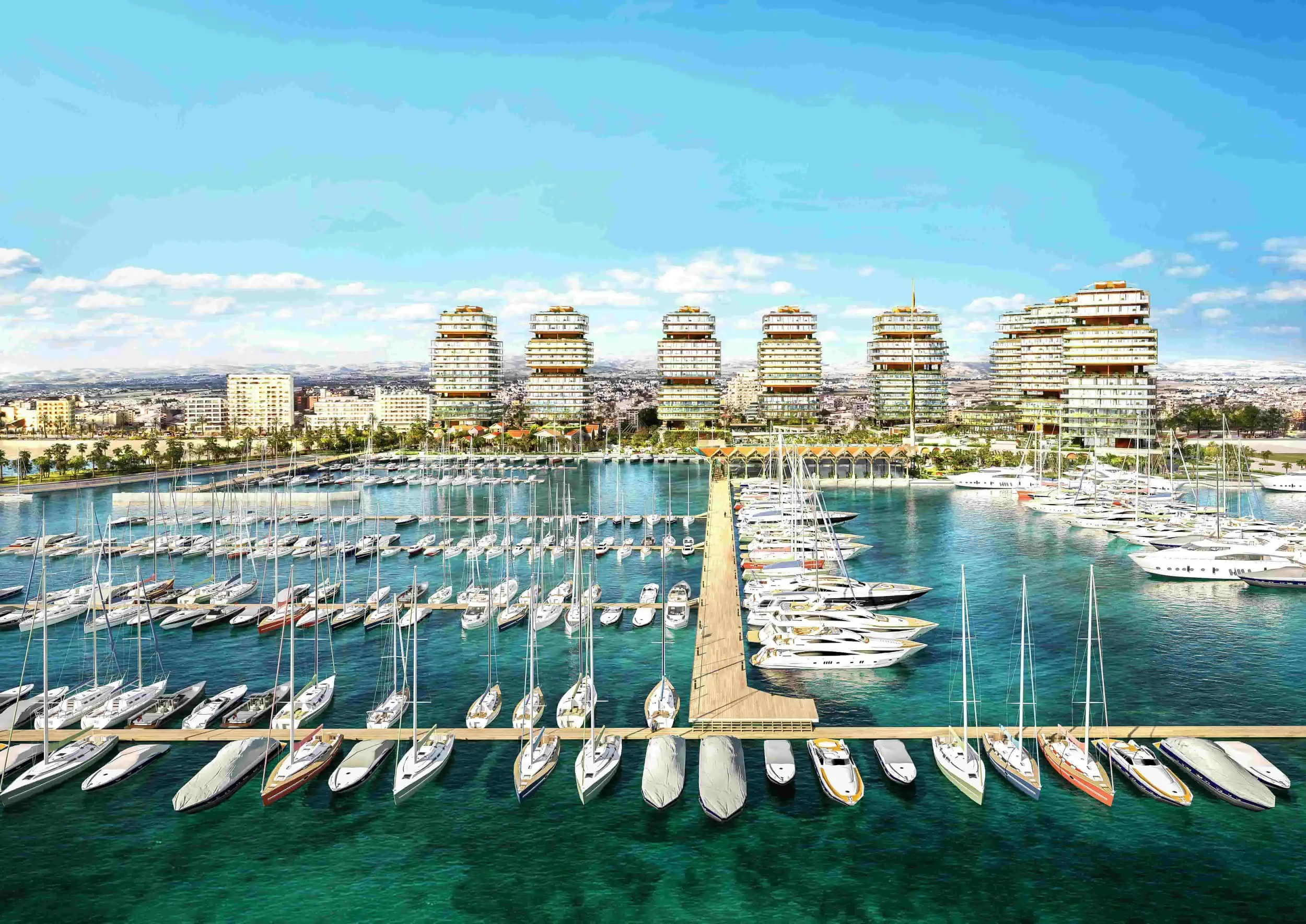 Larnaca Marina Port Waterfront Masterplan Visualization
