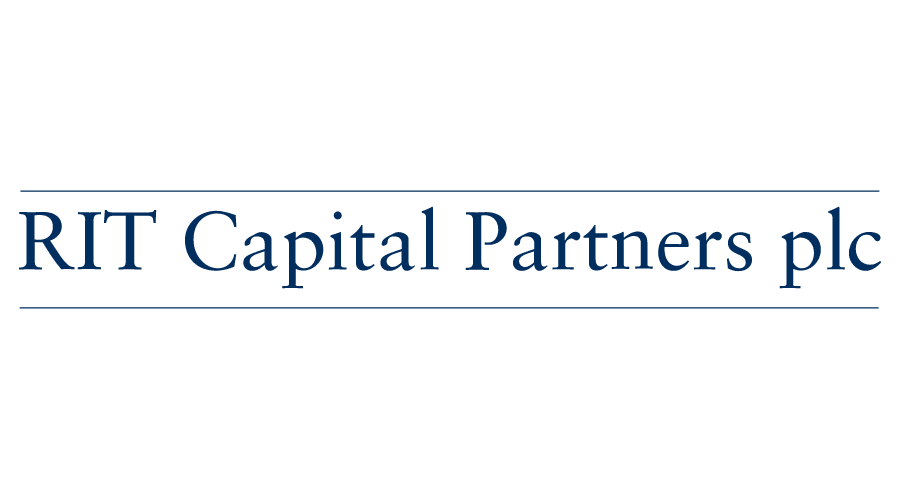 RIT Capital Partners plc logo with navy blue text on a white background.