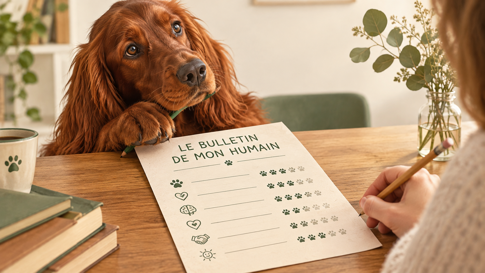 Et si votre animal pouvait écrire votre bulletin scolaire ?