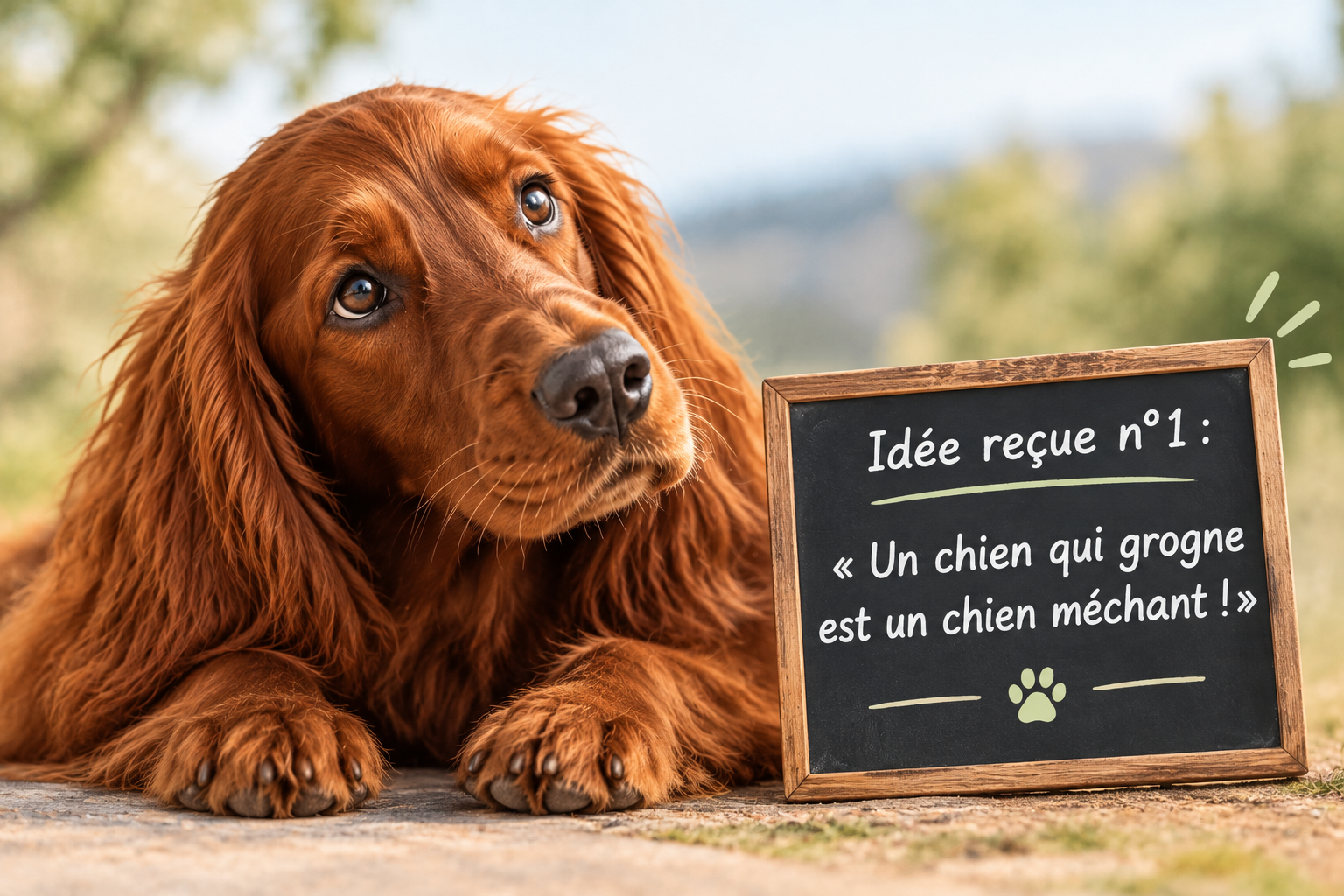 Idée reçue n° 1 : « Un chien qui grogne est un chien méchant ! »