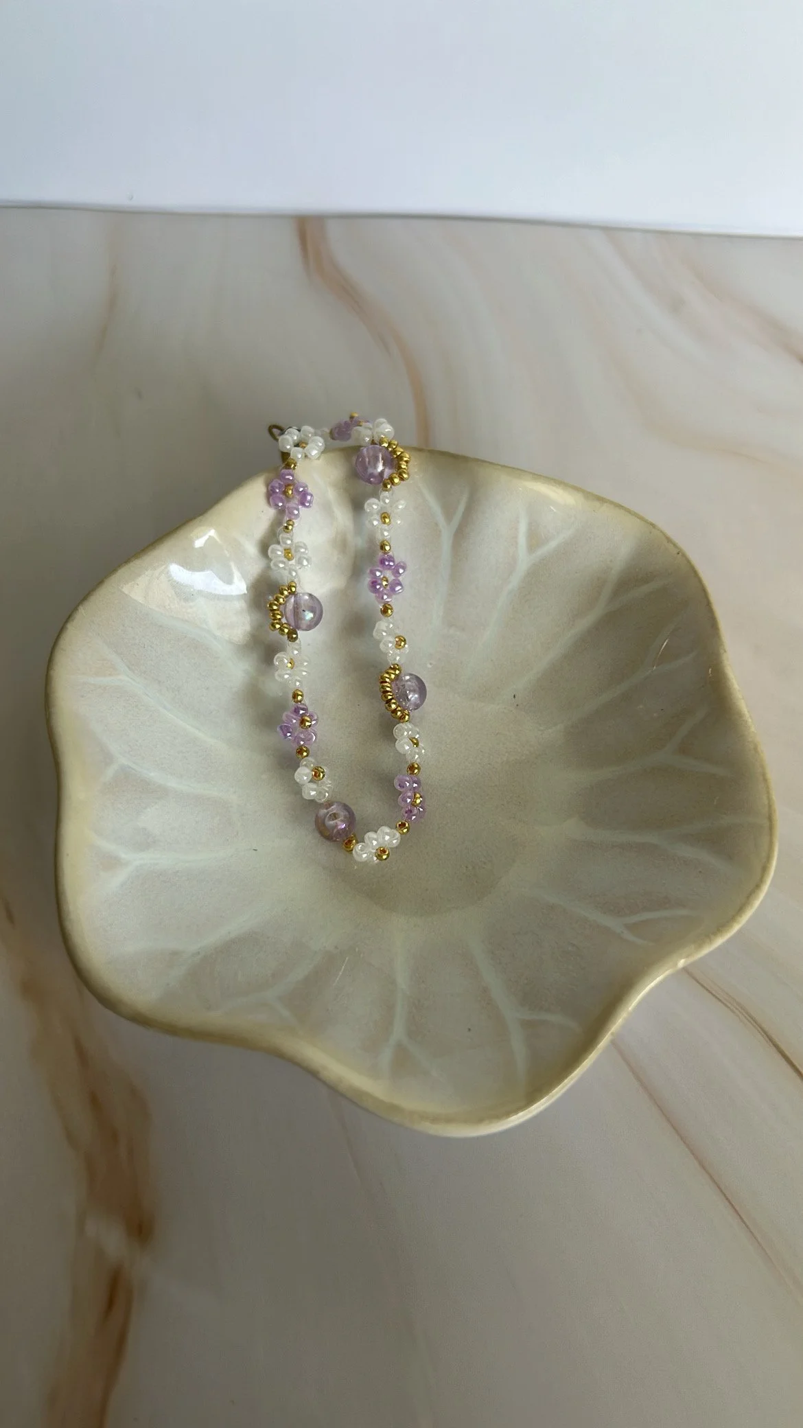 Elegant Purple Crystal Bracelet with Czech Beads