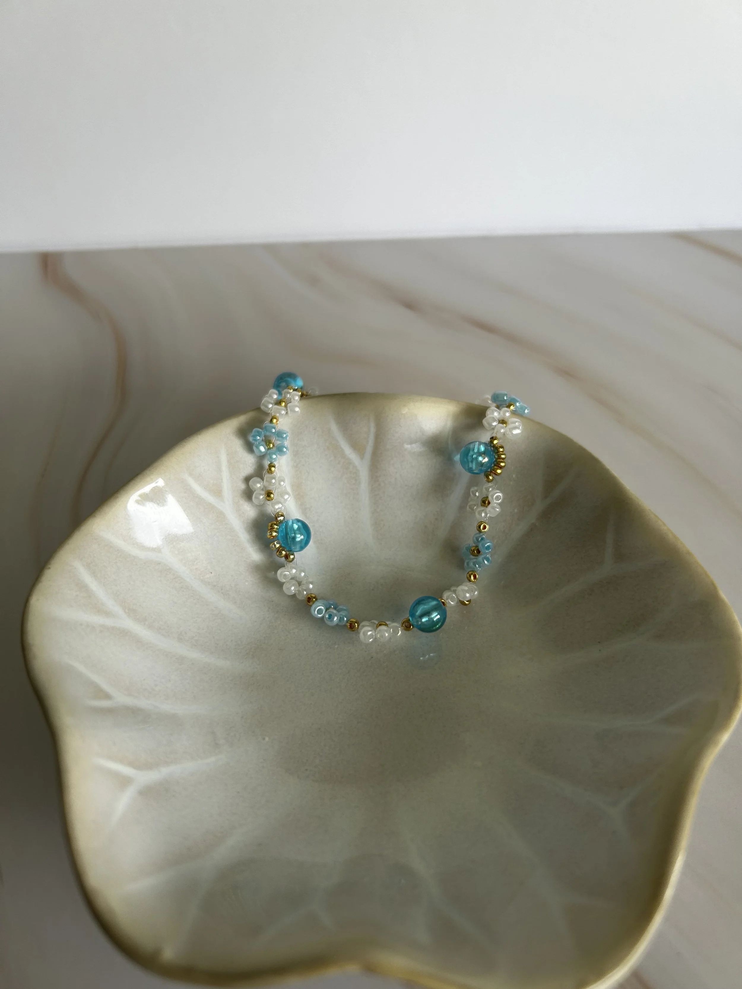 Blue Flower Bracelet
