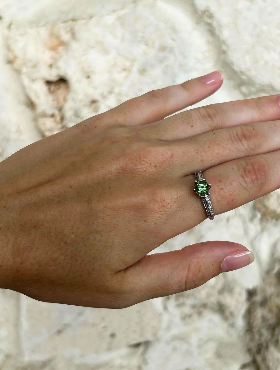 Peridot Silver Ring