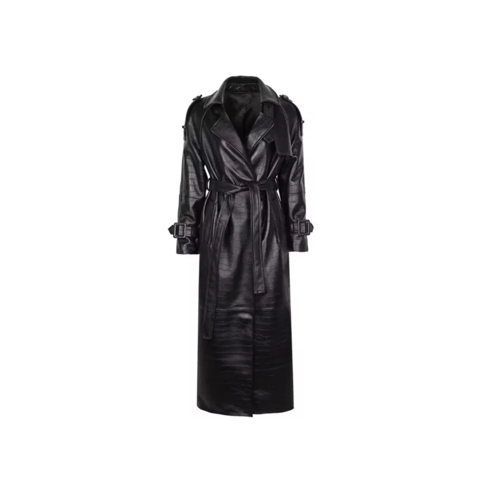 Thea Leather Coat