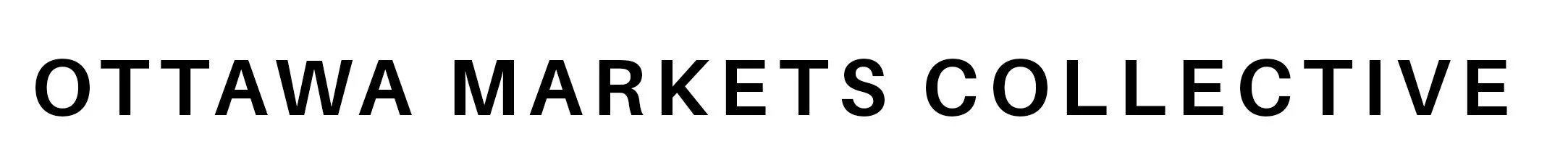 Logo for Ottawa Markets Collective with black text on white background.