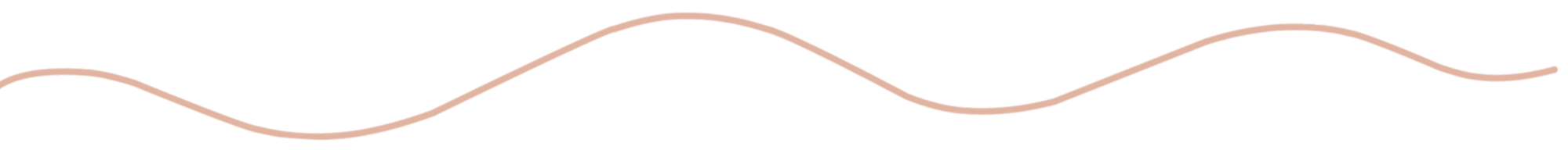 A simple illustration of a light pink wavy line on a transparent background.