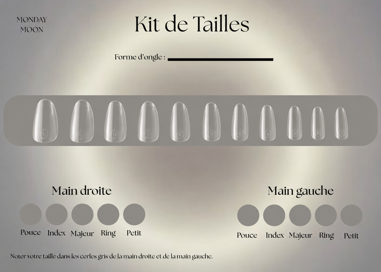 Kit de tailles