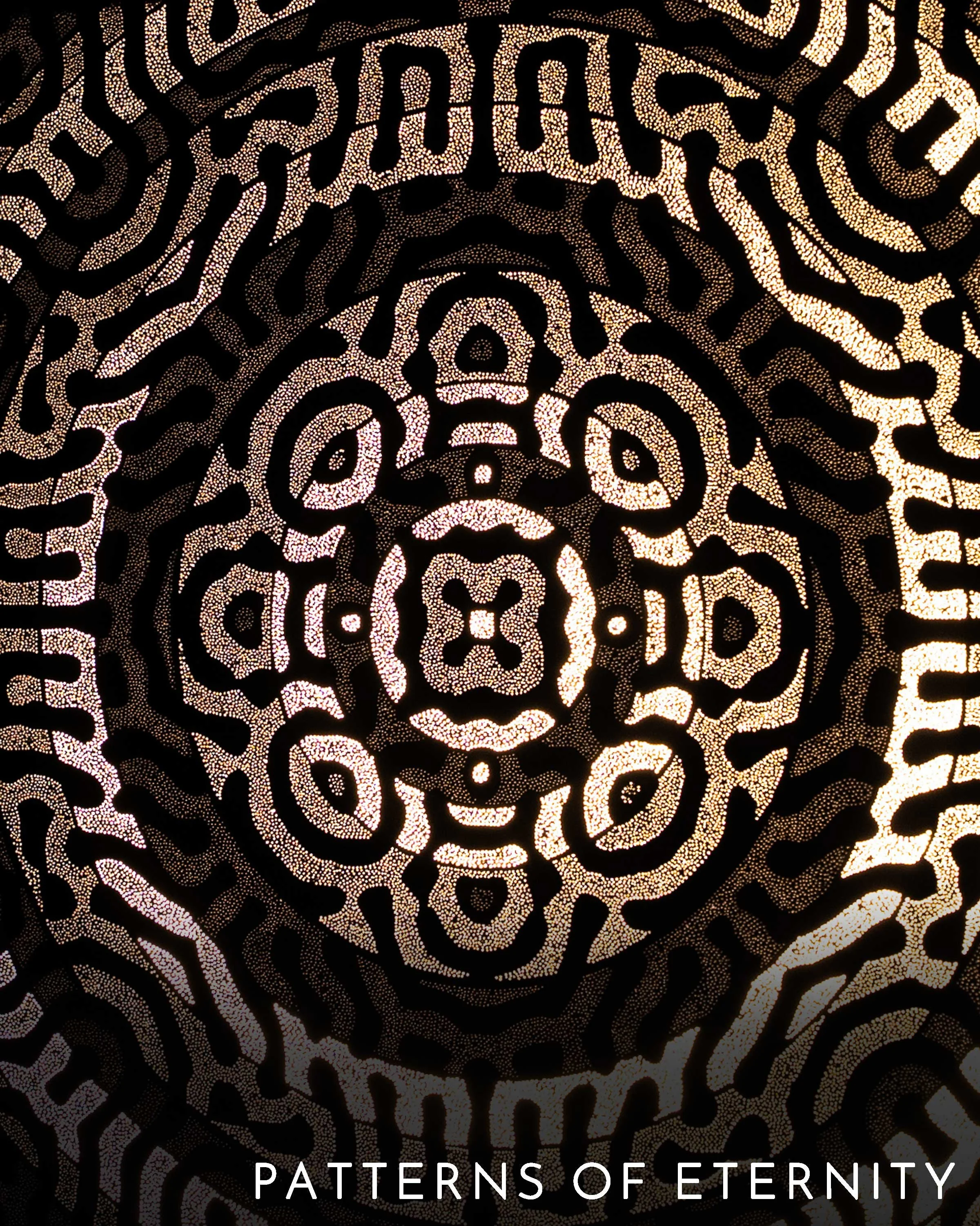 Patterns of Eternity Lightworks collection by contemporary artist Patrick Hüttlinger featuring Photonic Pointillism and sacred geometry.