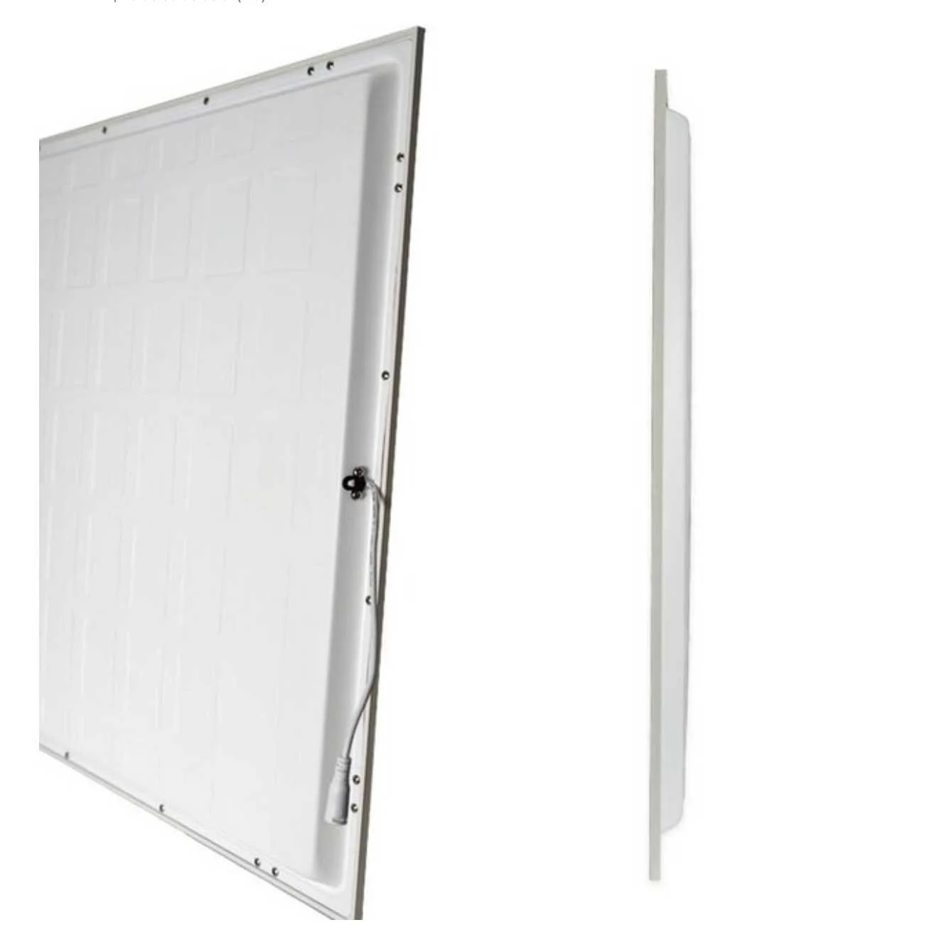 Rear view of a Photonic Pointillism Lightwork showing the integrated LED backlighting system and slim handcrafted construction.