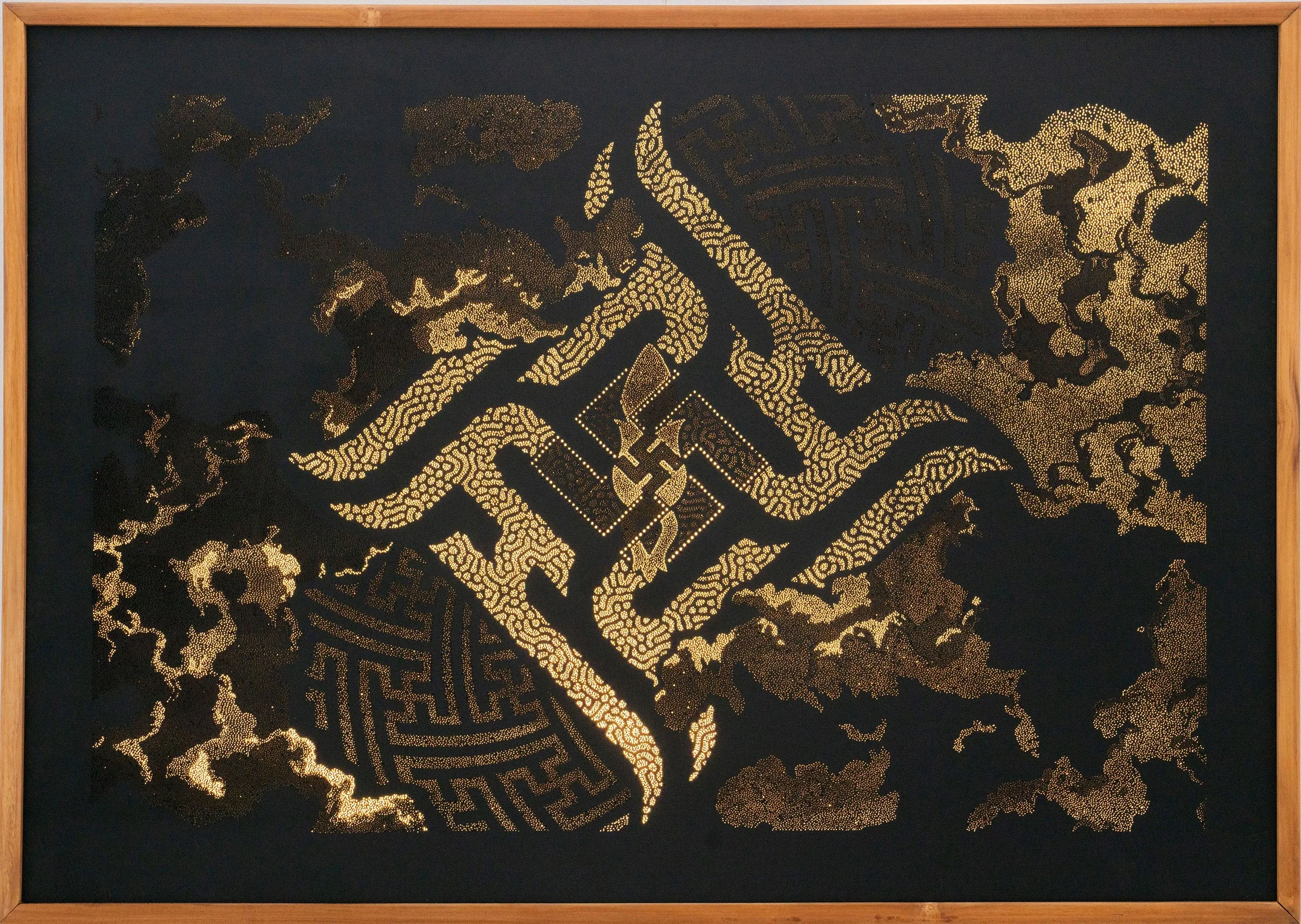 Infinity, a Photonic Pointillism Lightwork by contemporary artist Patrick Hüttlinger exploring the infinite nature of consciousness through sacred geometry.