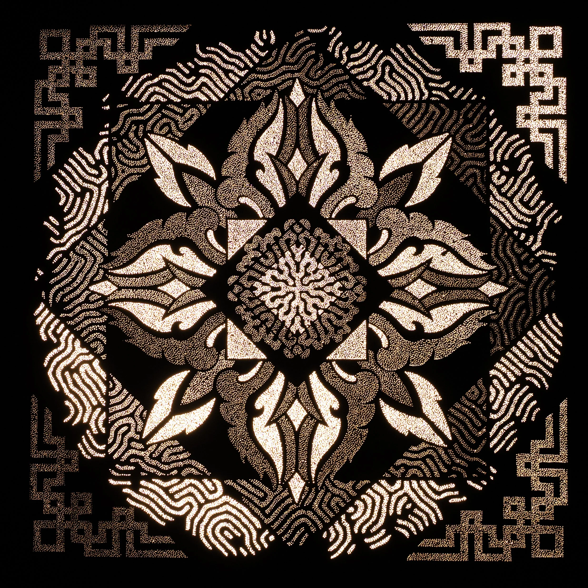 Arcana Lucis, a Photonic Pointillism Lightwork by contemporary artist Patrick Hüttlinger exploring the hidden mysteries of light through sacred geometry.