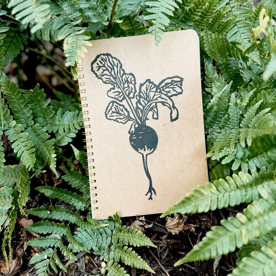 Fresh Radish Dot Grid Notebook