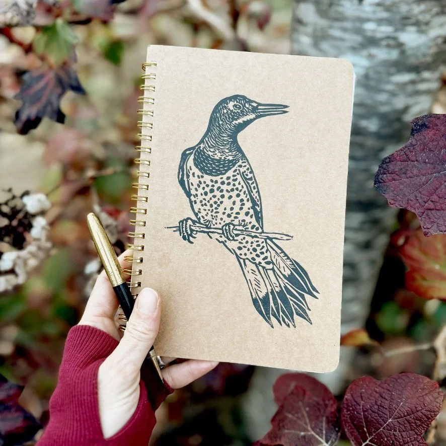 Northern Flicker Dot Grid Notebook