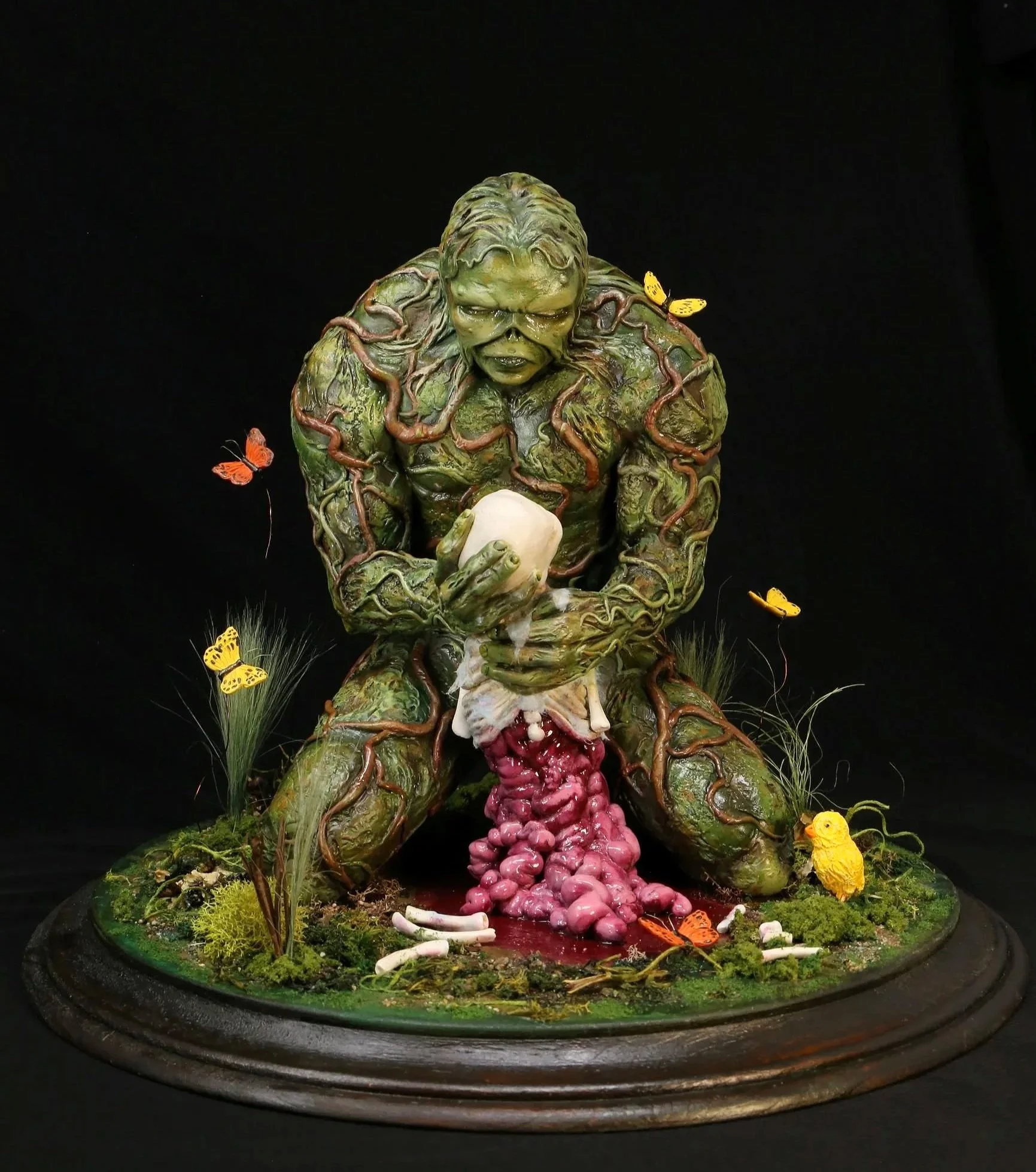 Client custom based on a Swamp Thing Graphic novel by Nancy Colllins.