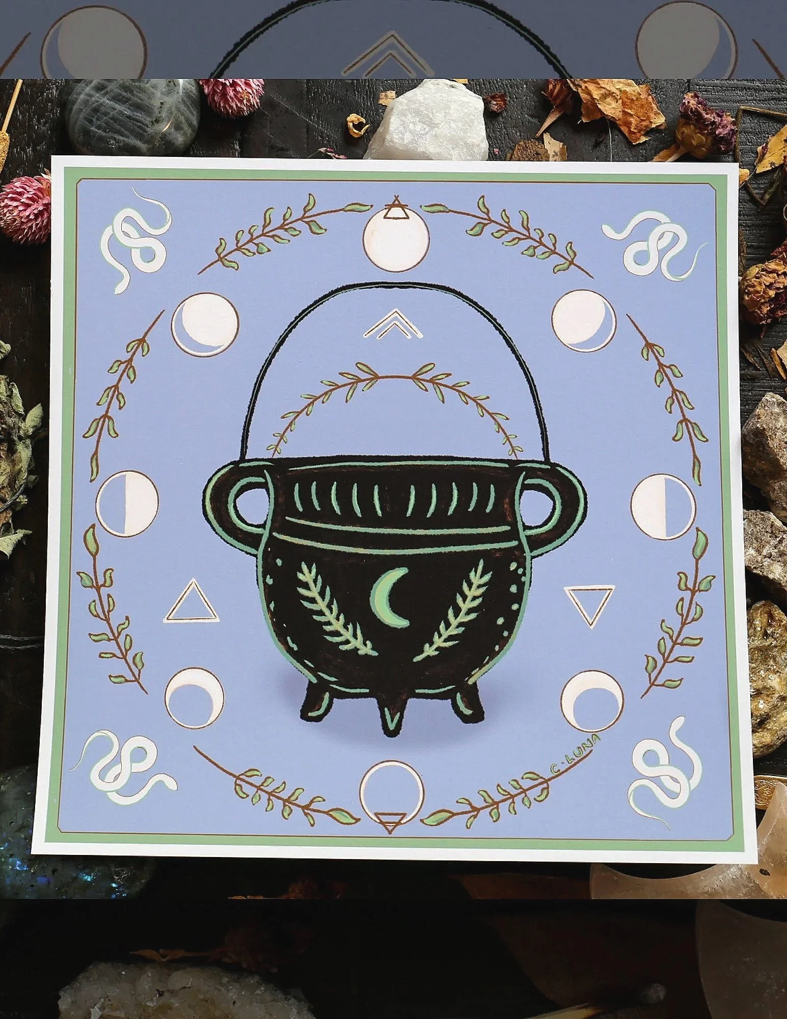 Green Witch ⟡ Art Print