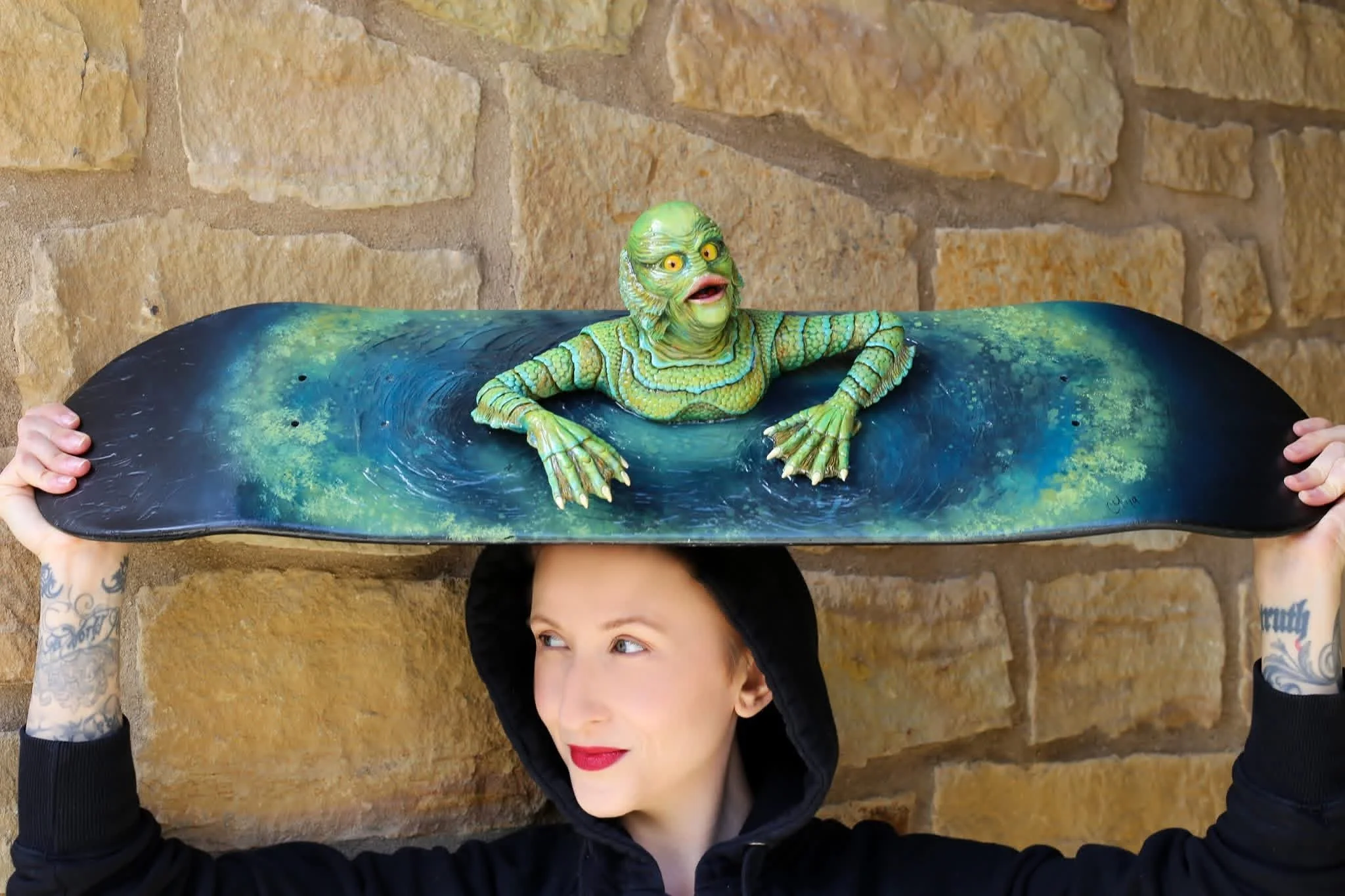 Gillman (creature from the black Lagoon) creation for a skateboard show