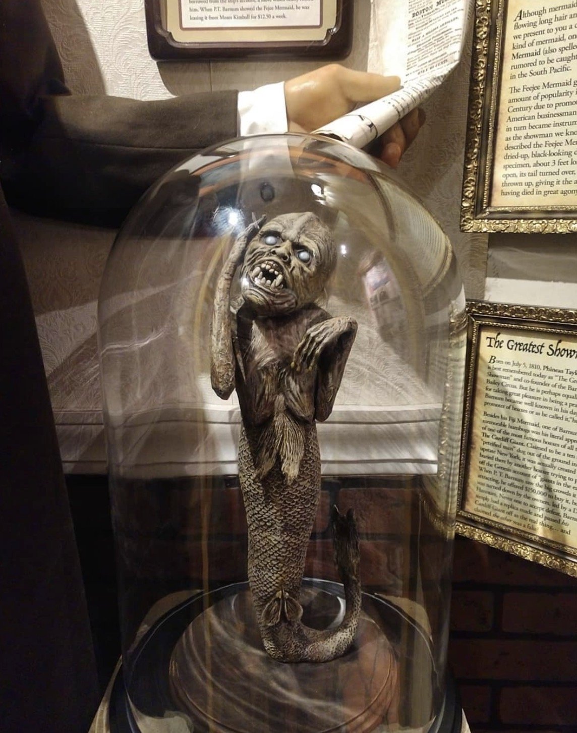 Commissioned Feejee Mermaid sculpture for The Museum of the Weird in Austin, Texas.