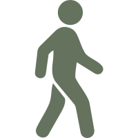 Icon of a person walking