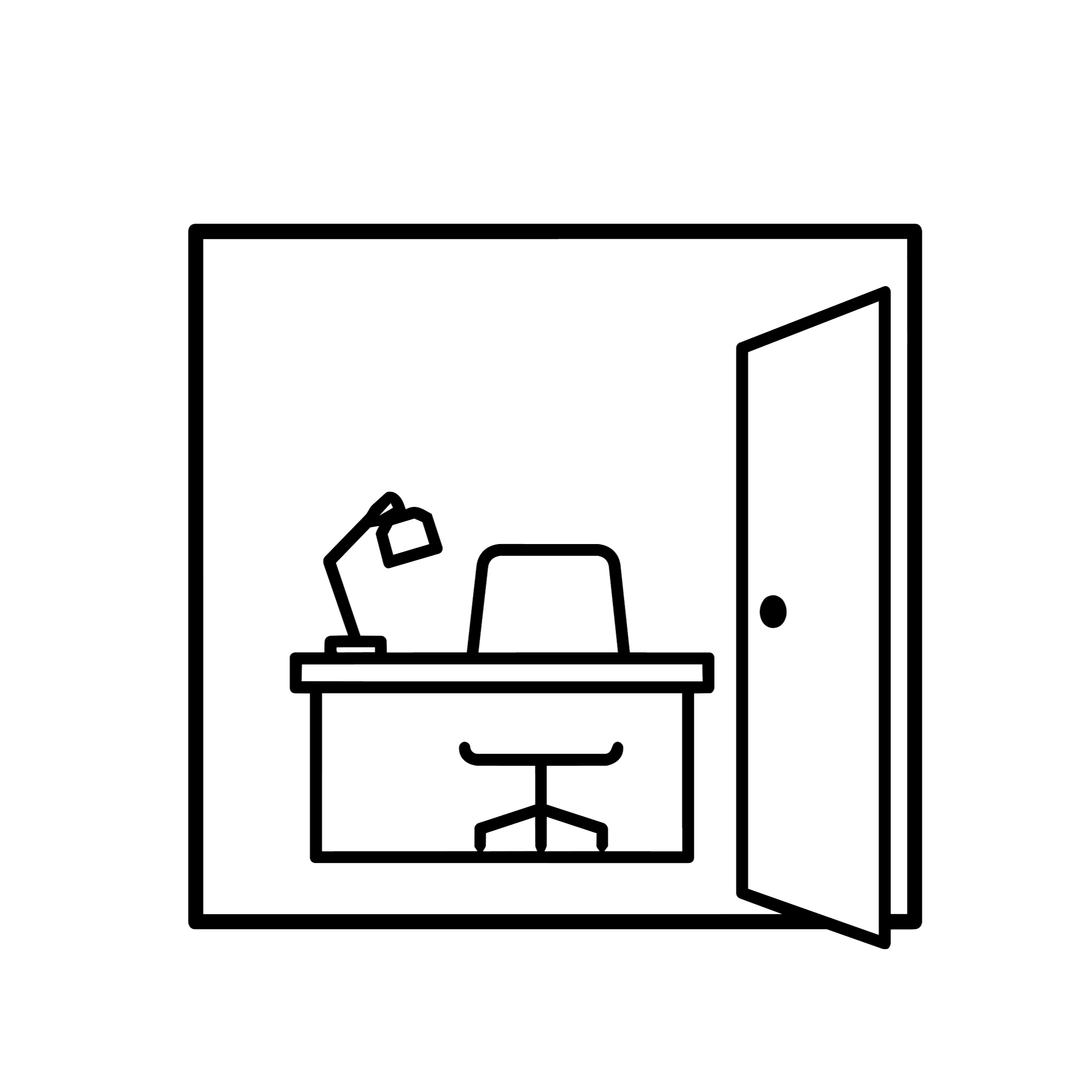Outline sketch of a computer screen with a hand holding a credit card and a smartphone in front of it.