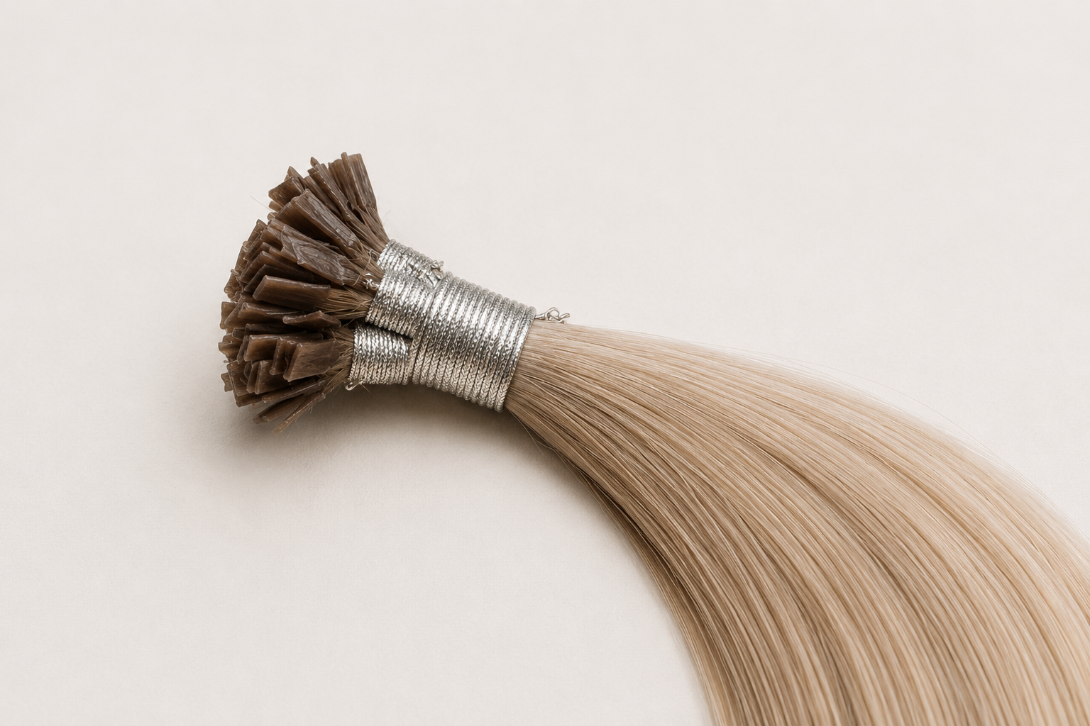 I-tip, hair extensions for fine hair and fullness at Salon Norrell Aveda Tampa.
