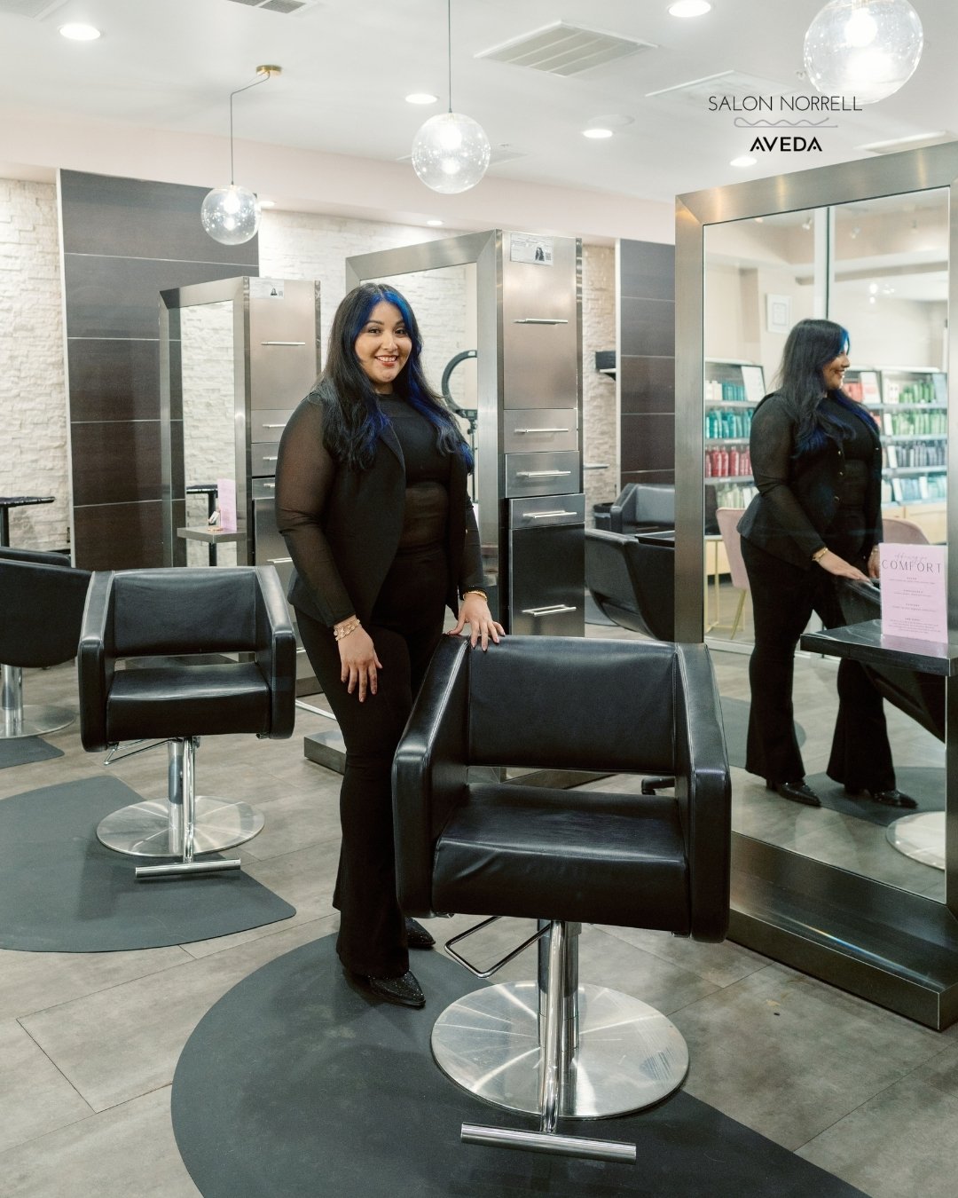 Marcela — vivid color, curly hair, and dimensional haircolor specialist at Salon Norrell AVEDA in Hyde Park Tampa
