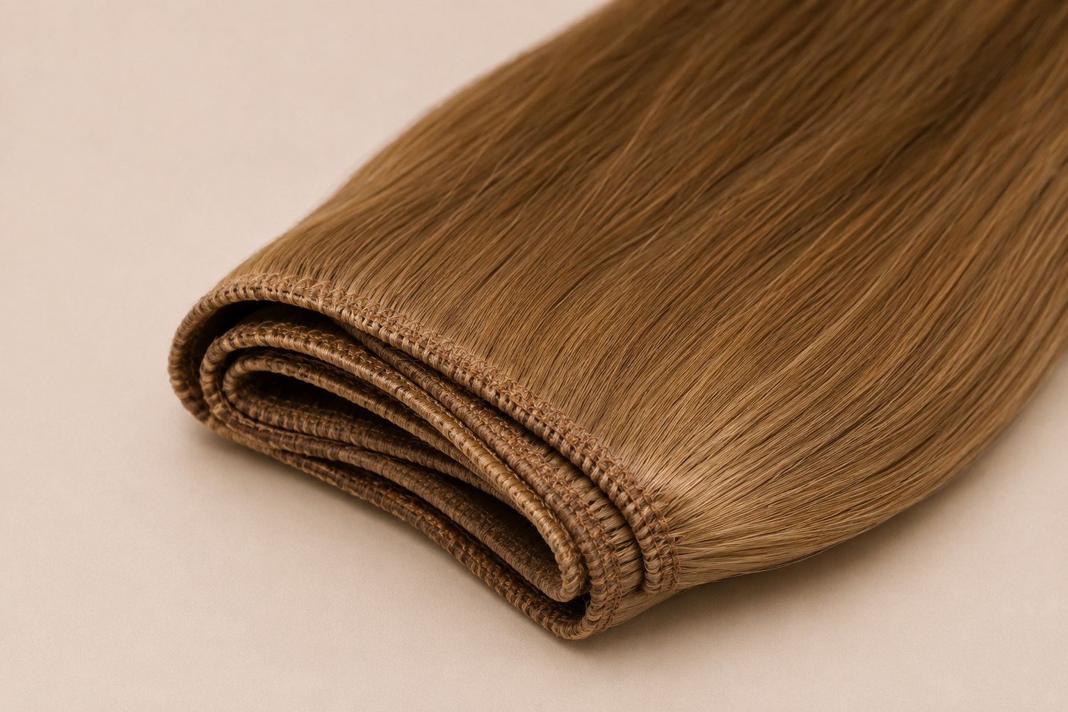 Weft hair extensions for fullness, thickness and length at Salon Norrell Aveda Tampa.