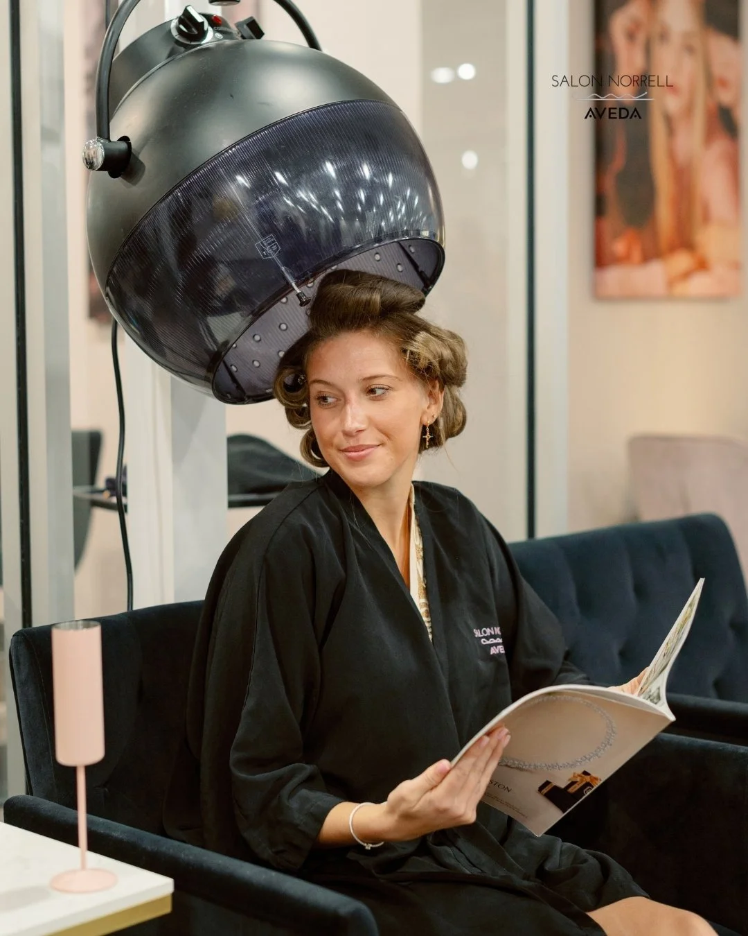 Luxury salon service and relaxing guest experience at Salon Norrell Aveda in Tampa, FLorida.
