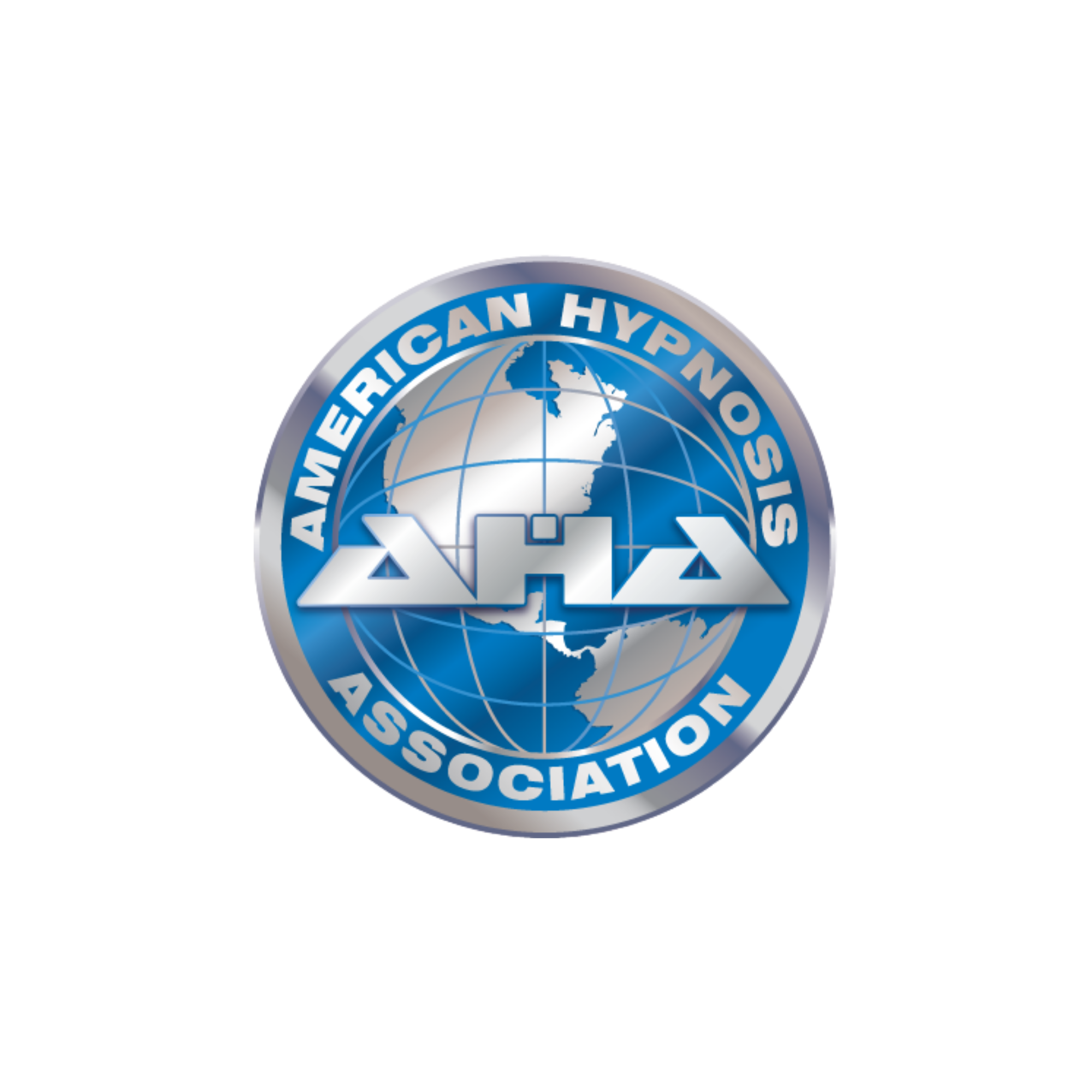 American Hypnosis Association (AHA) official membership emblem.
