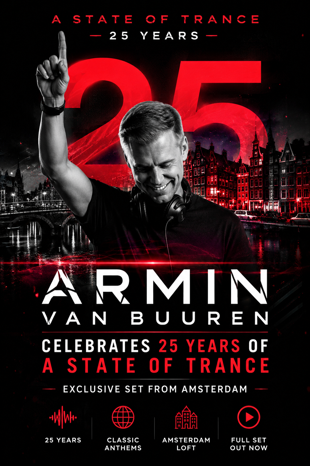 Armin van Buuren Shares Emotional 25-Year A State of Trance Celebration Set From Amsterdam
