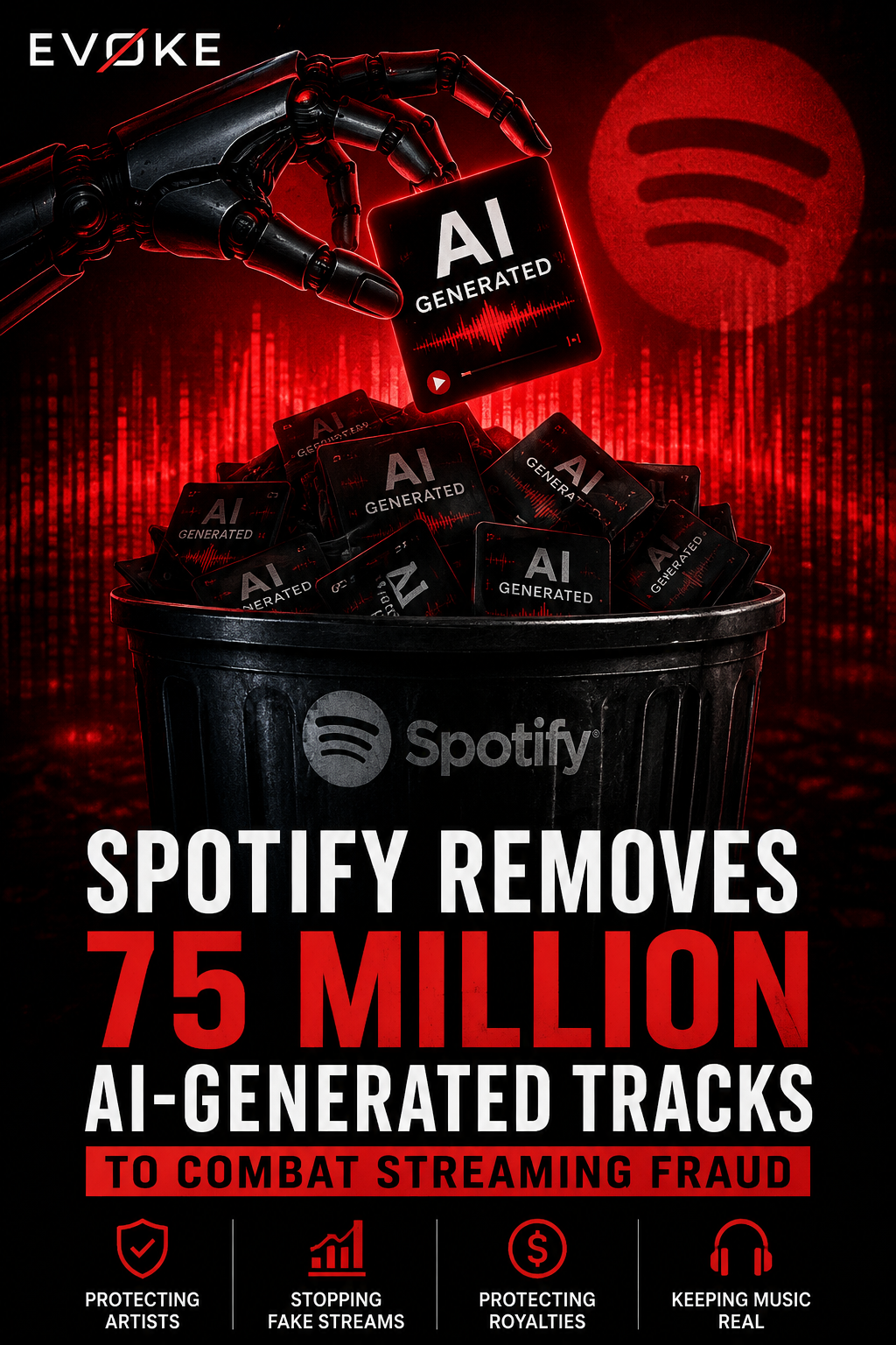 Spotify fights AI-generated tracks