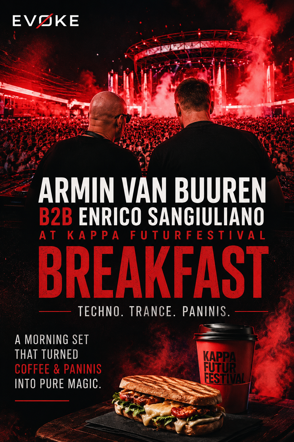 Armin van Buuren and Enrico Sangiuliano Turn Breakfast Into a Techno-Trance Masterclass at Kappa FuturFestival