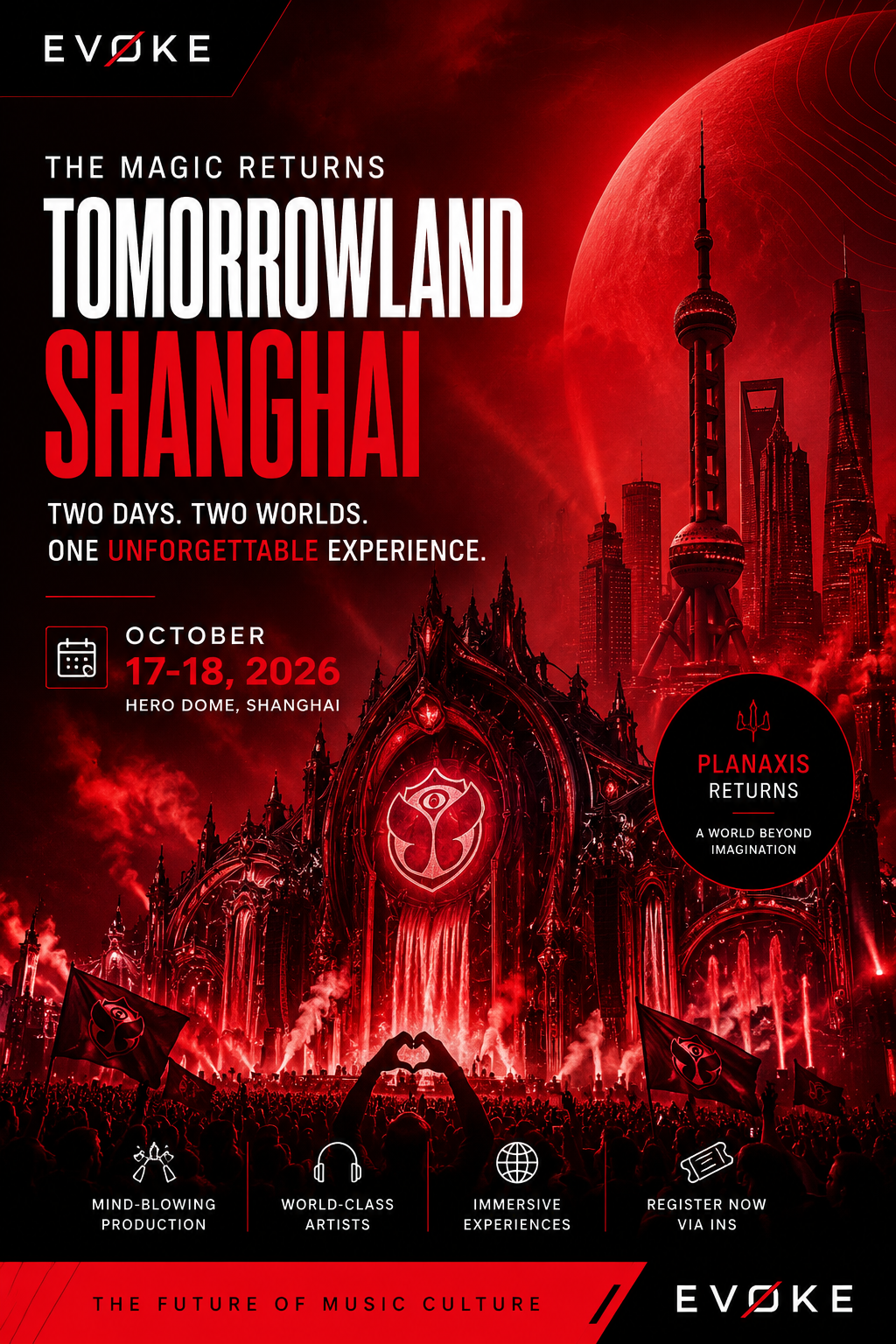 Tomorrowland Shanghai 2026 festival announcement