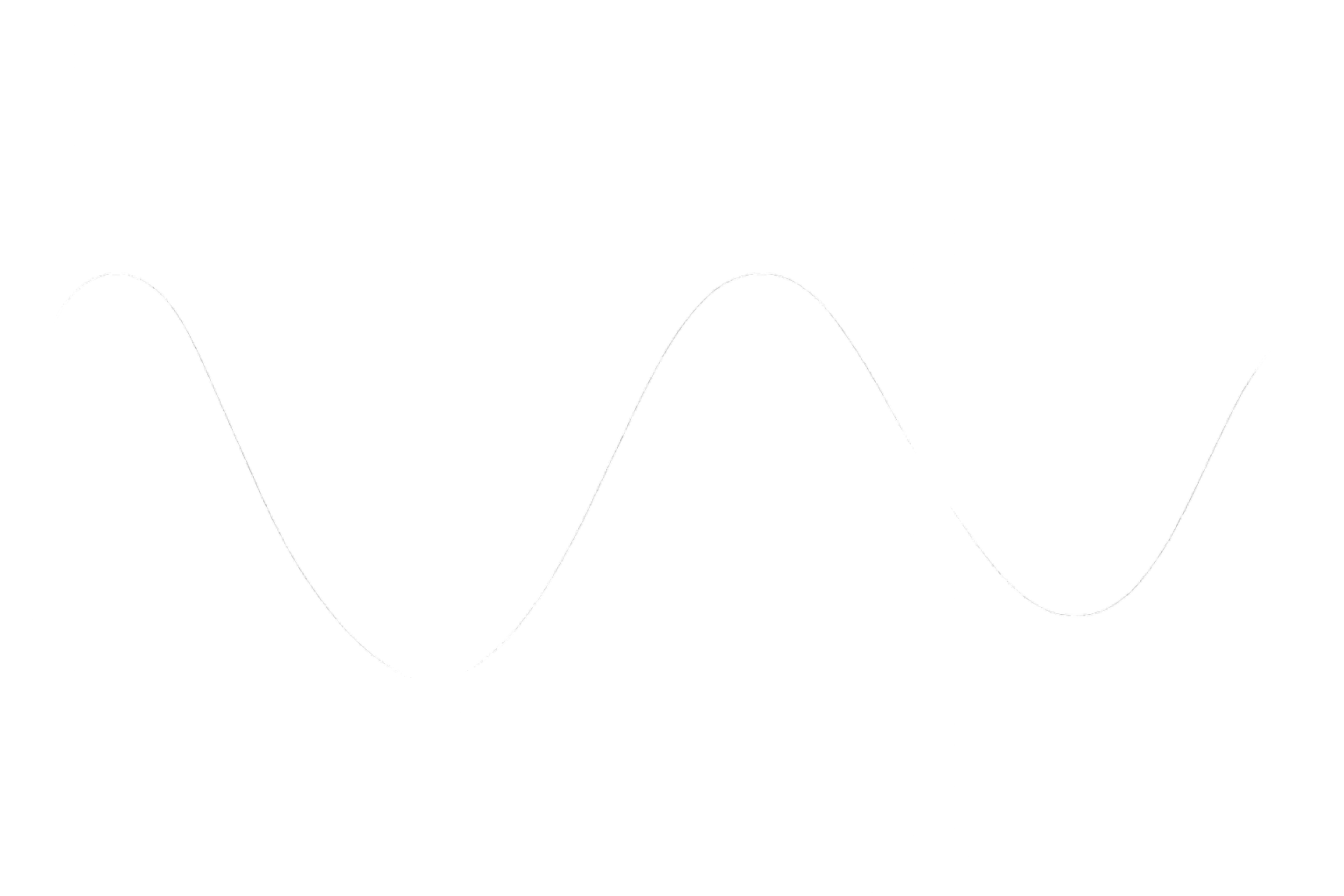 Schwarz-weiß-Graph mit sinusförmiger Kurve, Punkte auf der Kurve hervorhebend, schwarzer Hintergrund, weiße Linien und Punkte.