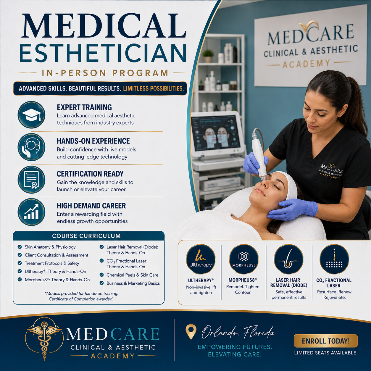 MEDICAL ESTHETICIAN PACKAGE- IN PERSON ONLY