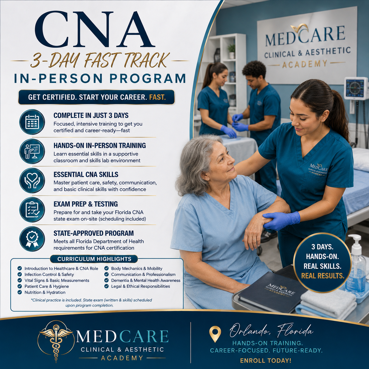 CNA TEST PREP - IN PERSON 3 DAY FAST TRACK
