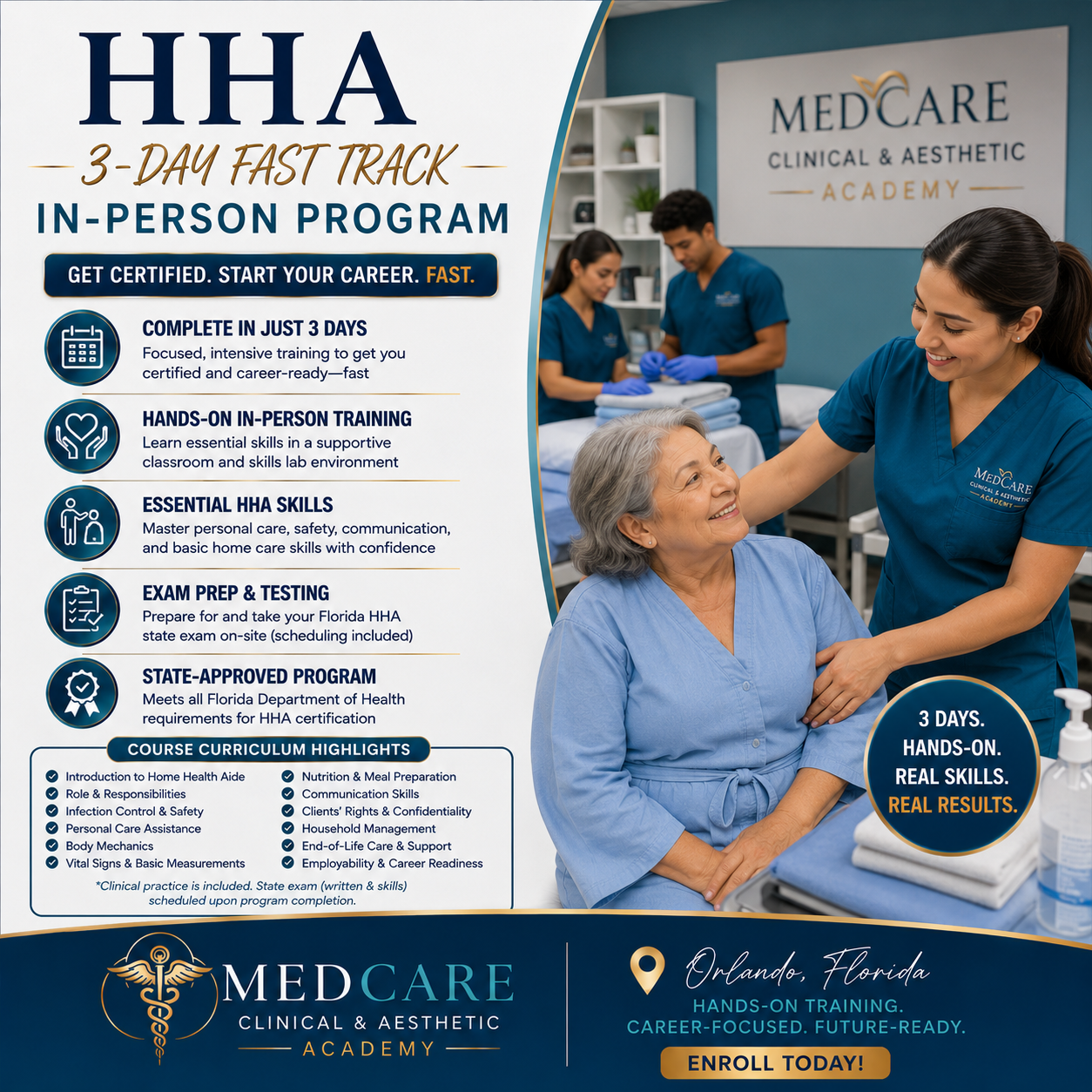 HHA- FAST TRACK 3 DAY IN PERSON CERTIFICATION